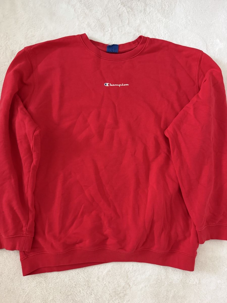 Champion Maglioni & Felpe: Champion Pullover rot Grösse L gebraucht – Usato da Rorschach venduto da Costa_18