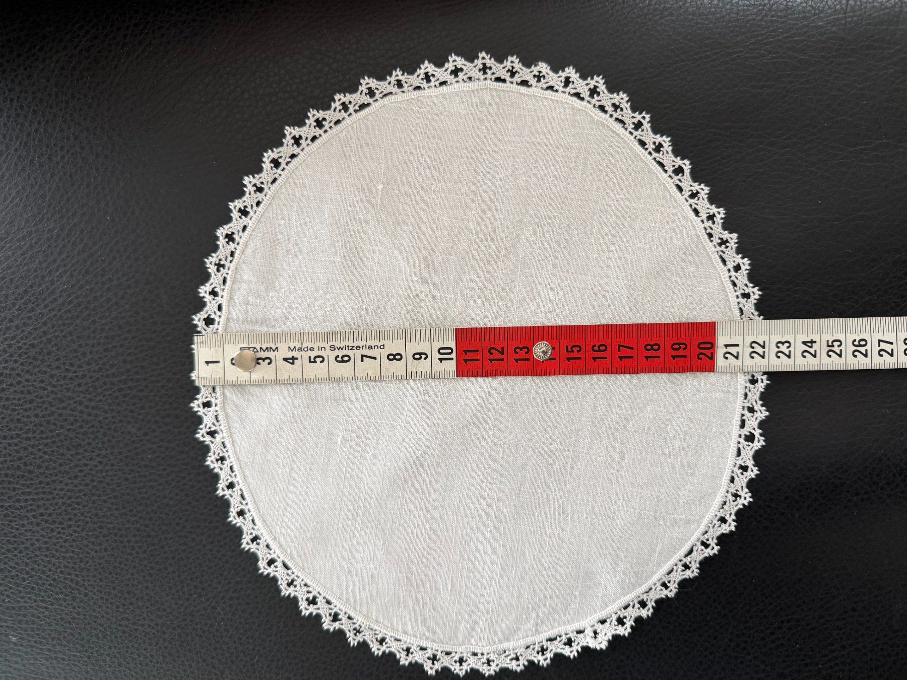 Sottobicchieri: Spitzendeckchen Handarbeit  Leinen mit filigranen Spitzen – Usato da Subingen venduto da ArtBead 3