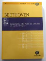Musiknoten von Beethoven: Concerto No.5 for Piano and Orche.