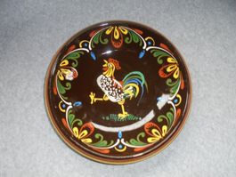 Keramik kleiner Suppenteller "Huhn"