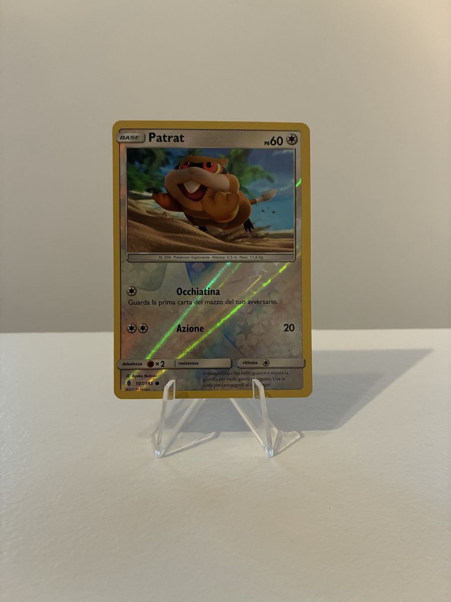 Pokémon Sammelbilder & Trading cards: Carta Pokémon Patrat 107/145 Reverse EX – Neu (gemäss Beschreibung) aus Taverne von nad02026