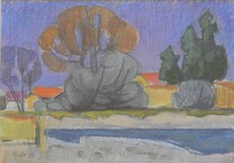 Willi Waber 1915 -1999 Im Schilf Original