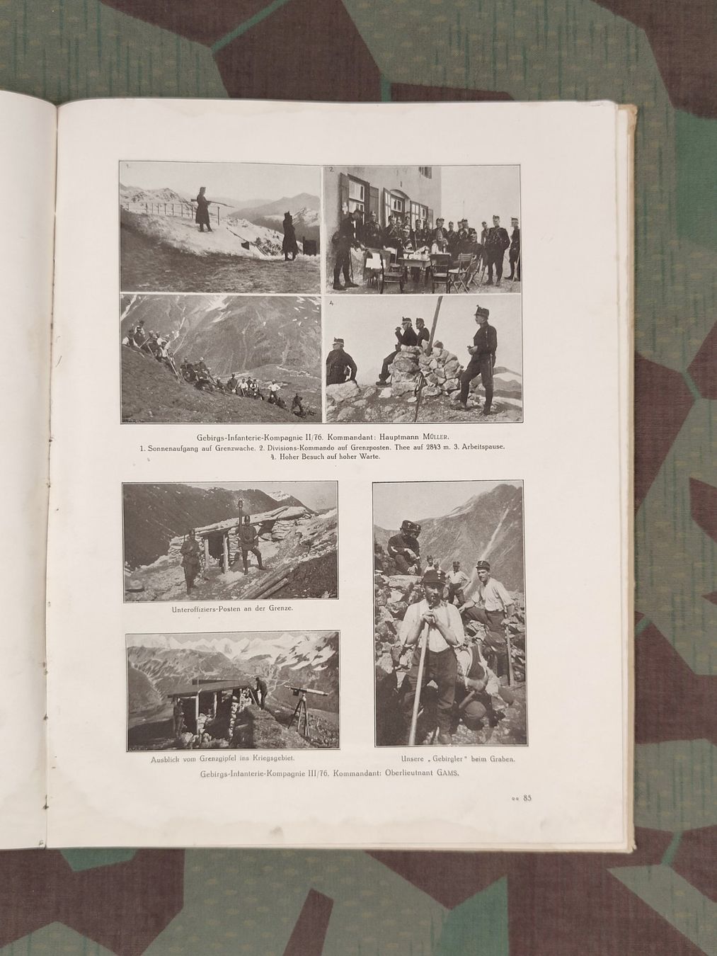 Schweizer Armee Uniformi: Album 6. Division 1915, mit Widmung – Usato da Bauma venduto da SwissMilitaria 5