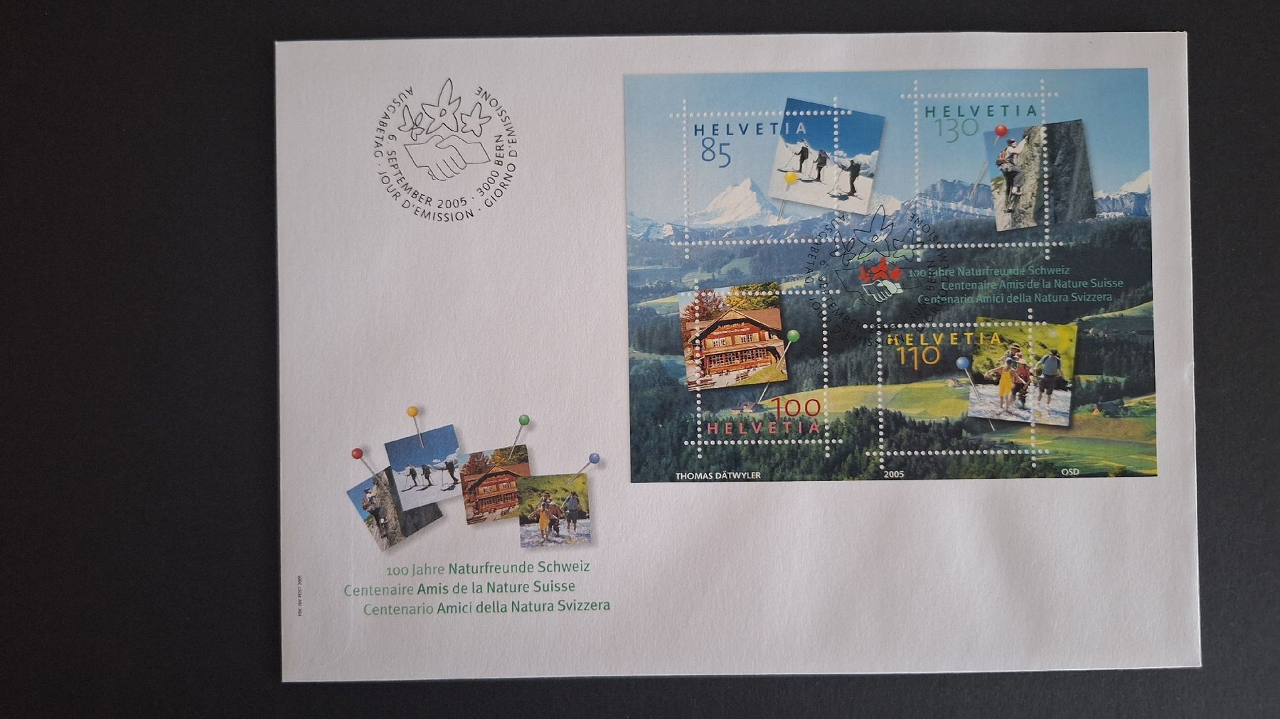 Tutti i francobolli: 2005,Nr.1172 Sonderblock auf FDC – Nuovo (secondo la descrizione) da Pratteln venduto da walti-6060