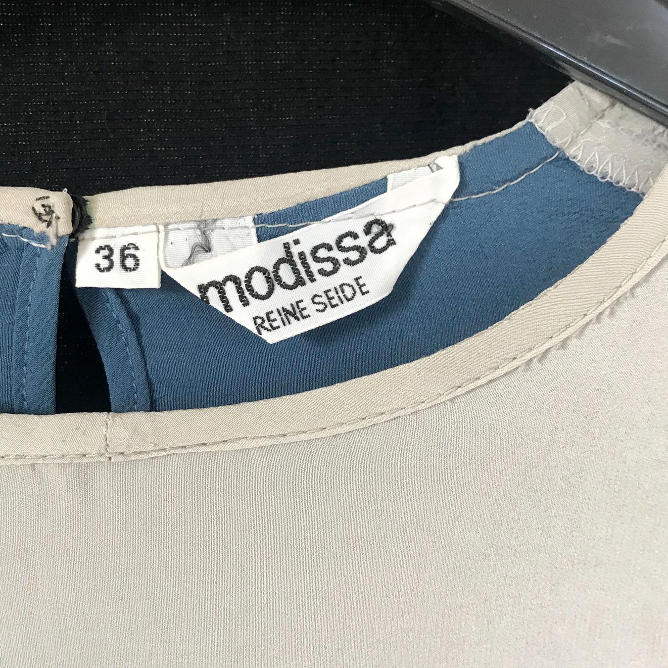 Modissa Blusen: Bluse Seide Gr. S modissa Colour Blocking VINTAGE 1970s – Gebraucht aus Brüttisellen von Buxus 6