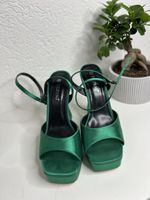 Elegante, grüne Plateau-Sandalen, Grösse 40- Sommer-Look!