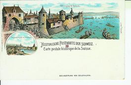 Solothurn SO Historische Litho Belagerung Verlag Guggenheim