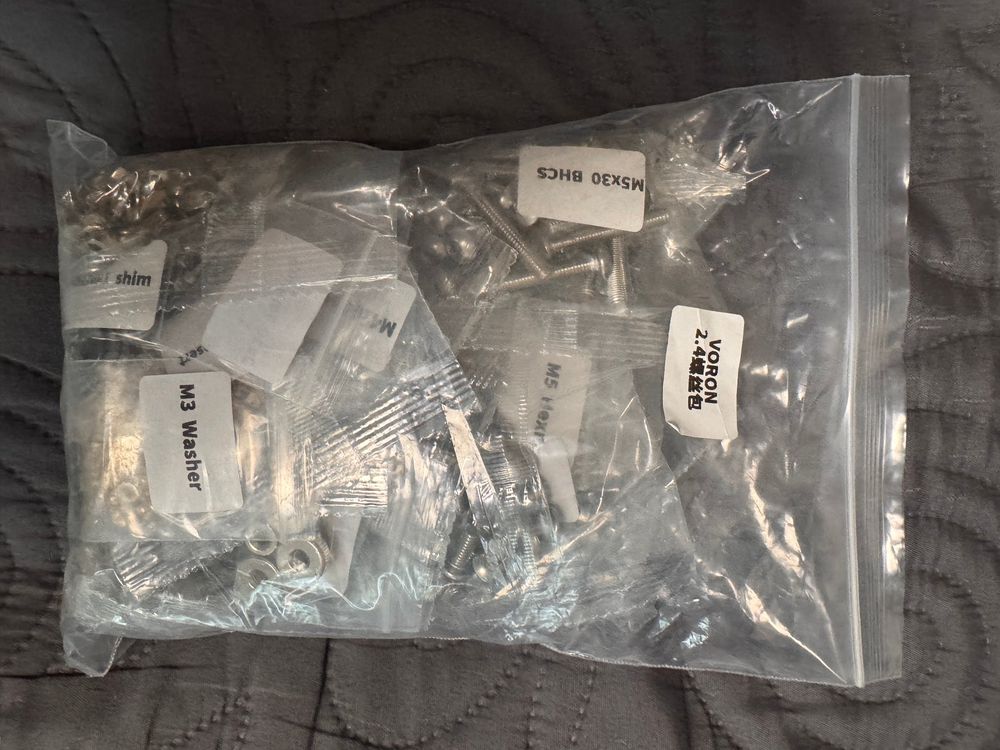 Voron V2.4 R2 Full Fasteners/Screws/Nuts Kit (Neu und originalverpackt ...