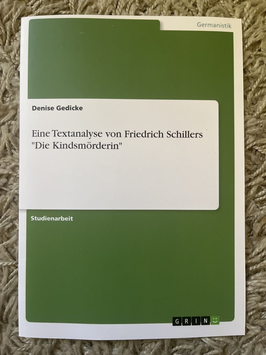 Libri: Die Kindsmörderin Schiller Textanalyse – Nuovo (secondo la descrizione) da Lausen venduto da secondhand_basel