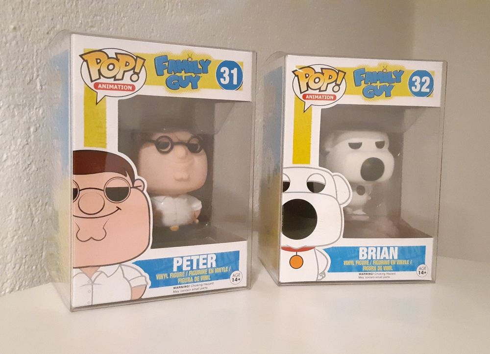 Funko Pop 31 & 32 - Peter & Brian Family Guy (Neu und originalverpackt ...