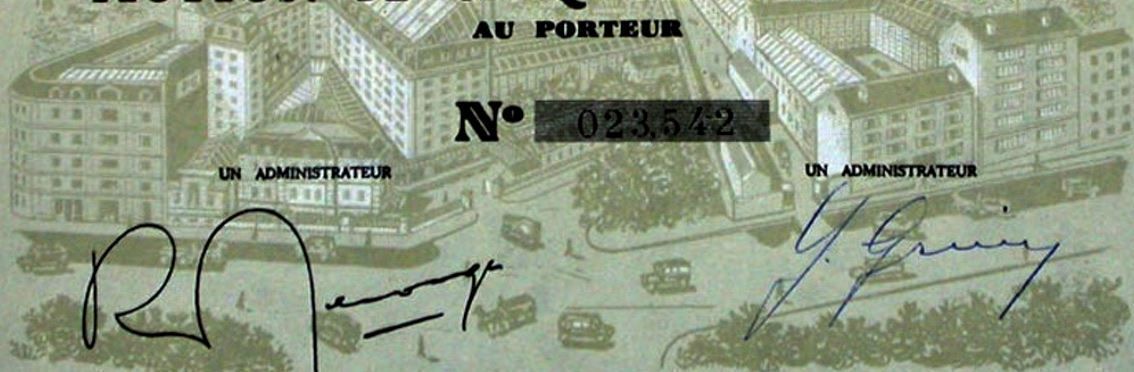 Documenti: Paul Gruin SA, Paris - 1928 – Usato da Solothurn venduto da Sgasche 1