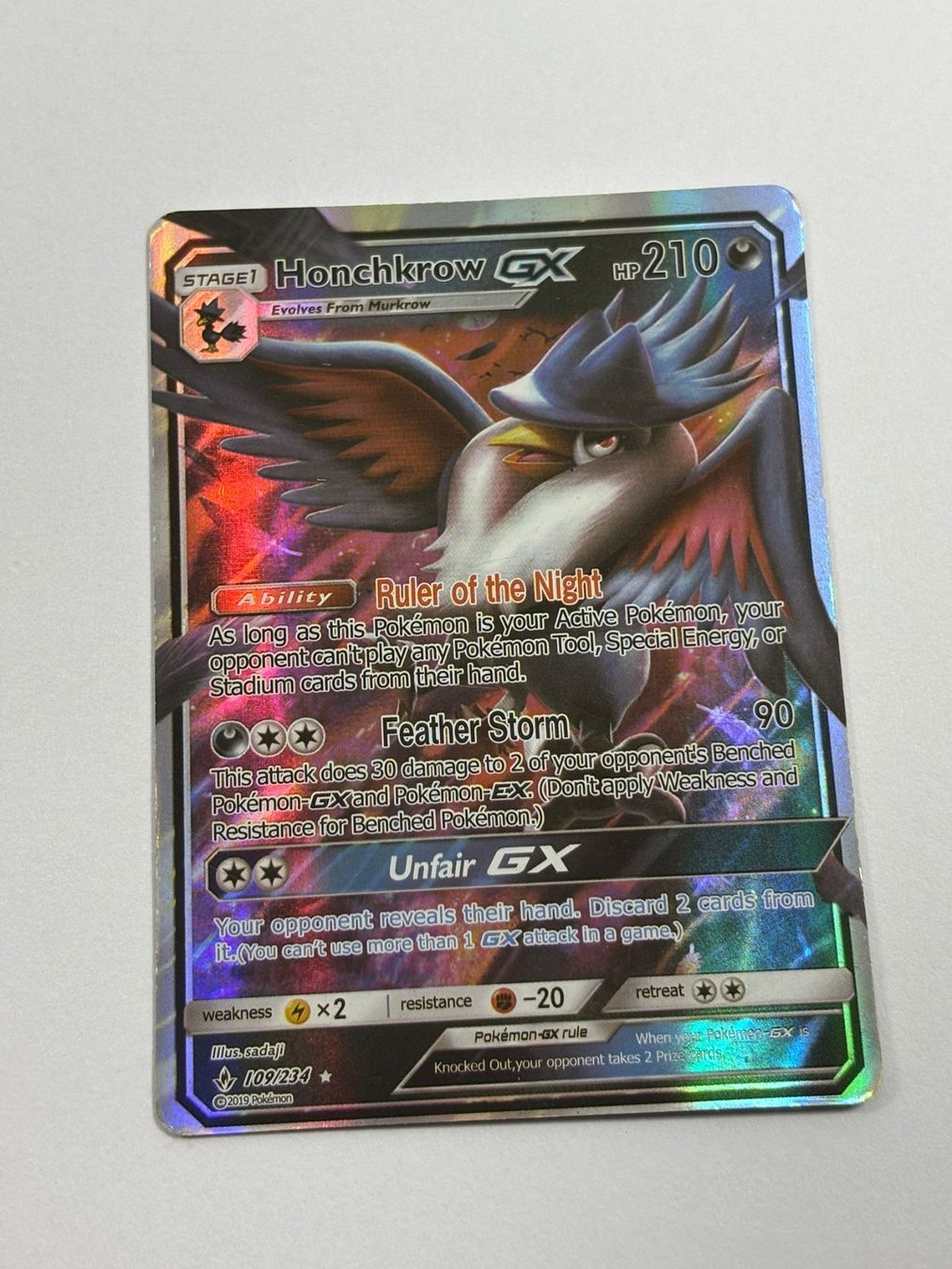 Pokémon Sammelbilder & Trading cards: Pokemon-Karte Honchkrow 109/234 – Gebraucht aus Herisau von Seyashop1