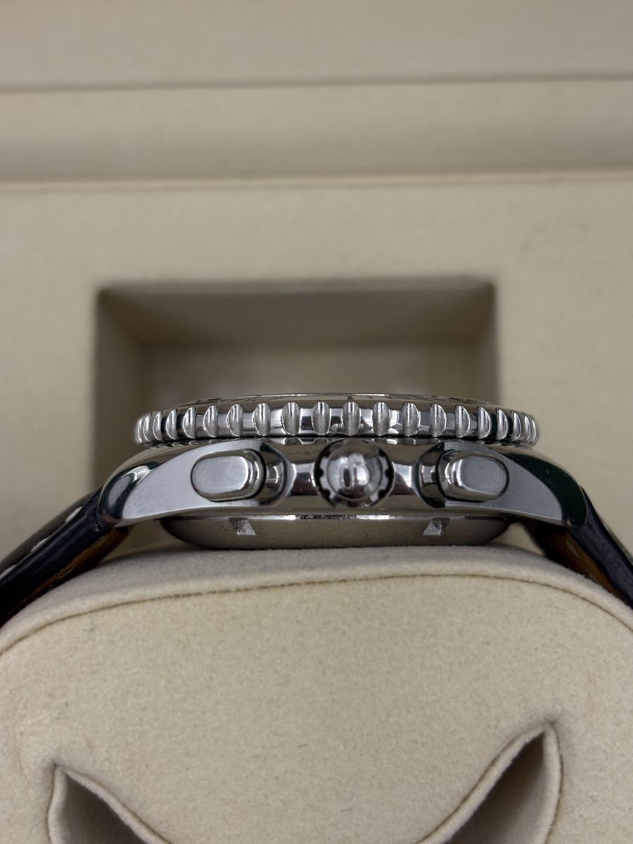 Breitling Orologi: Breitling Shark Chronograph Watch, Leather Strap, – Usato da Zürich venduto da watchdealer-24 6