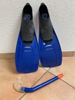 Tecnopro Schnorchelset Dusky Fin blau gebraucht Gr 38/39