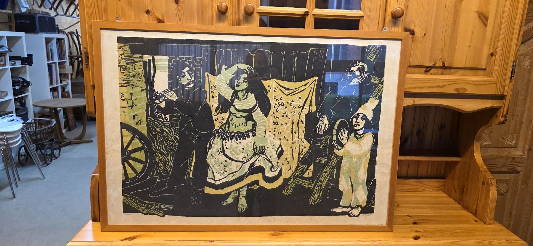 Xilografie: Original Holzschnitt gerahmt. – Usato da Wittenbach venduto da gruezi-schwiz