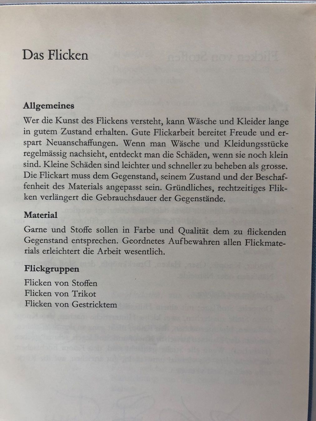 Livres: Mein Flickbüchlein – D'occasion à Pfäffikon ZH par Wacardo 4