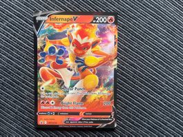 Pokemon Infernape V SWSH252 Black Star Promo near Mint