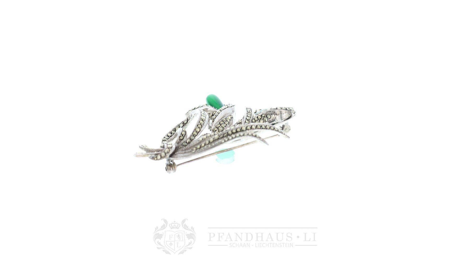 Broschen & Nadeln: BROSCHE / ANSTECKNADEL "BLUME" IN 800ER SILBER – Gebraucht aus Schaan von  5