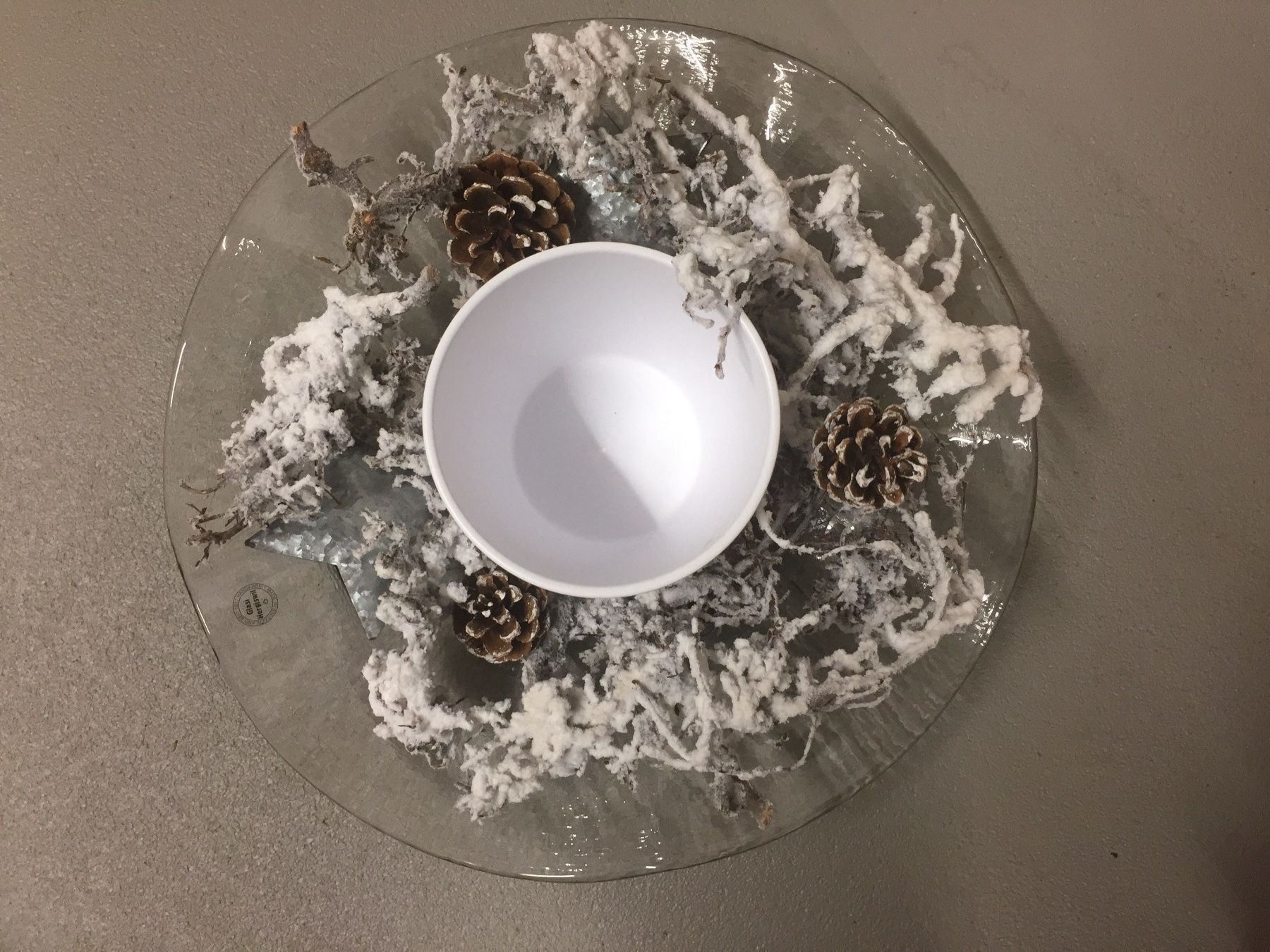 Glasi Hergiswil Alle Dekorationen: Weihnachtlich winterliche Glasschale – Gebraucht aus Zürich von Cdefinitiv 1