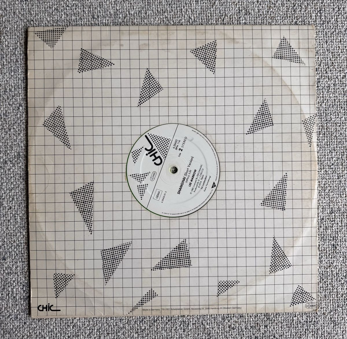 Dischi in vinile: Lee Marrow  - Shanghai - 12" Maxi - 80s/Italo Disco – Usato da Rorbas venduto da BlackstarRecords 2