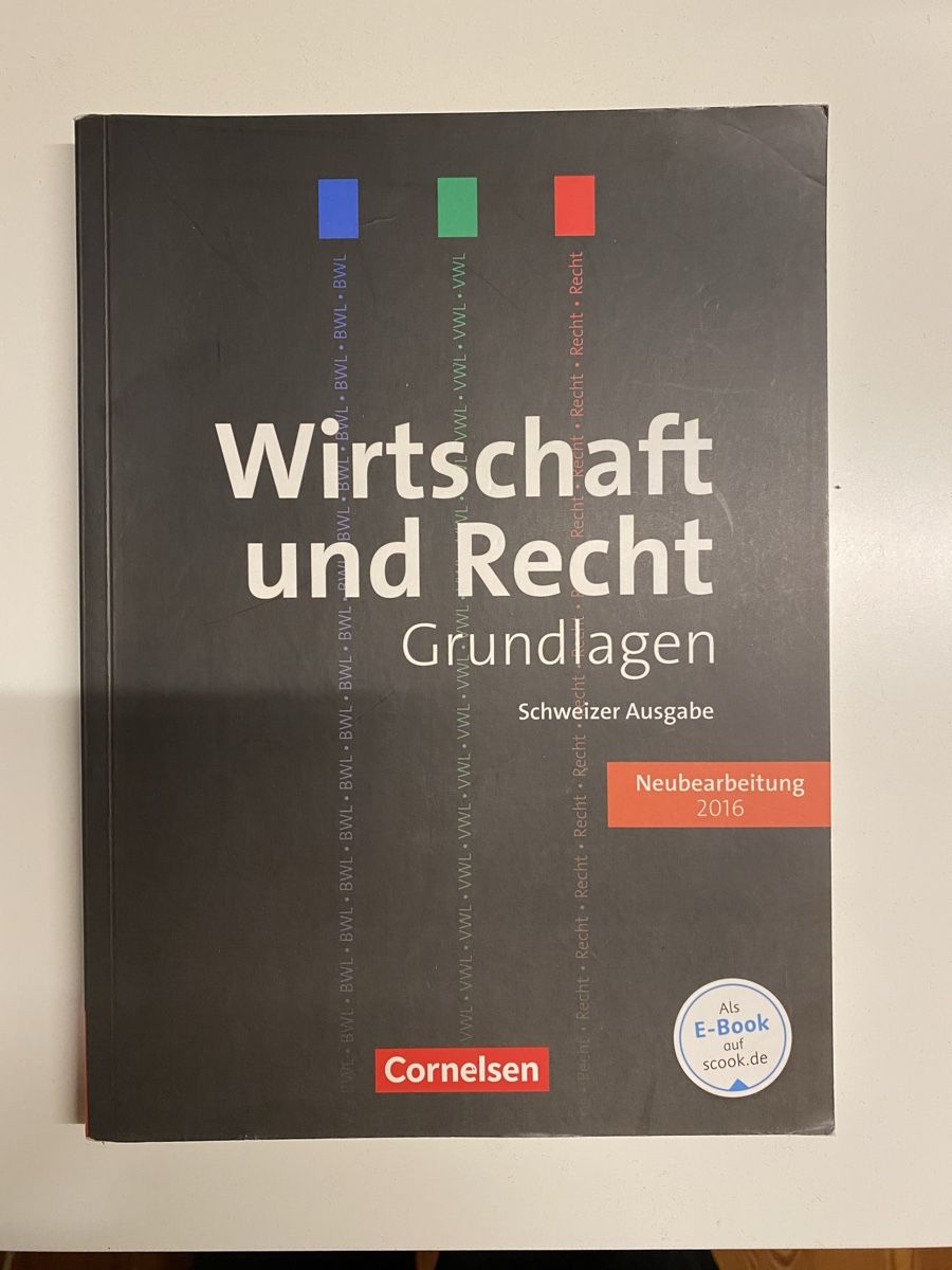Libri: Buch Wirtschaft und Recht – Nuovo (secondo la descrizione) da Lavin venduto da lor_f9mr
