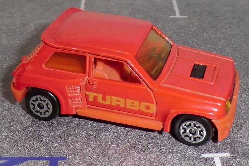 Voiture Miniature Majorette Renault 5 Turbo – échelle 1:53, Rouge, Occasion