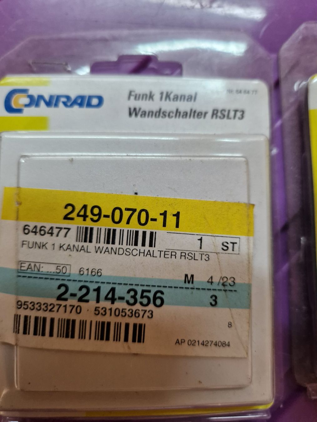 Componenti elettronici: Funk Einbauschalter – Usato da Kandergrund venduto da hor_8xln 1
