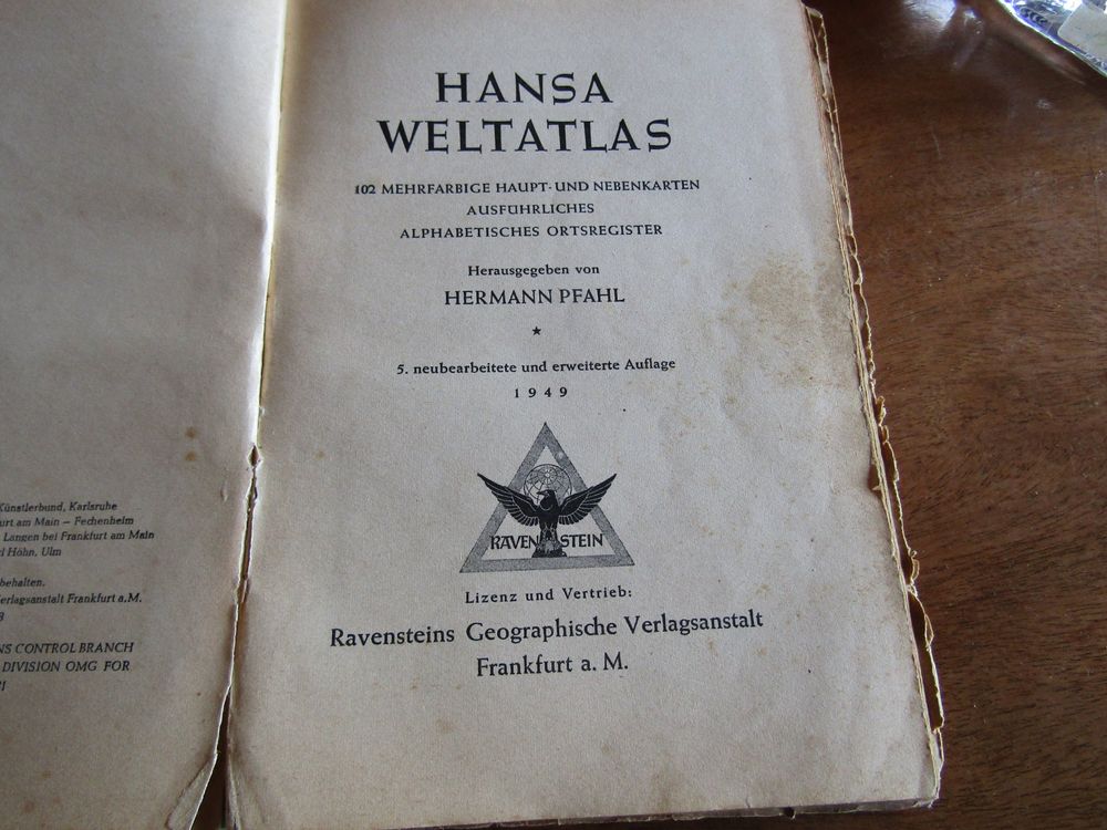 20 Pytań Do Lektury Ania Z Zielonego Wzgórza Hansa Weltatlas - Auflage 1949 (Nr.20) | Kaufen auf Ricardo