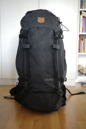 Rucksack Fjällräven Kajka 75 M/L - Farbe Coal Black