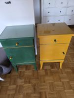 Paar Vintage-Nachttische – Handgefertigtes Upcycling