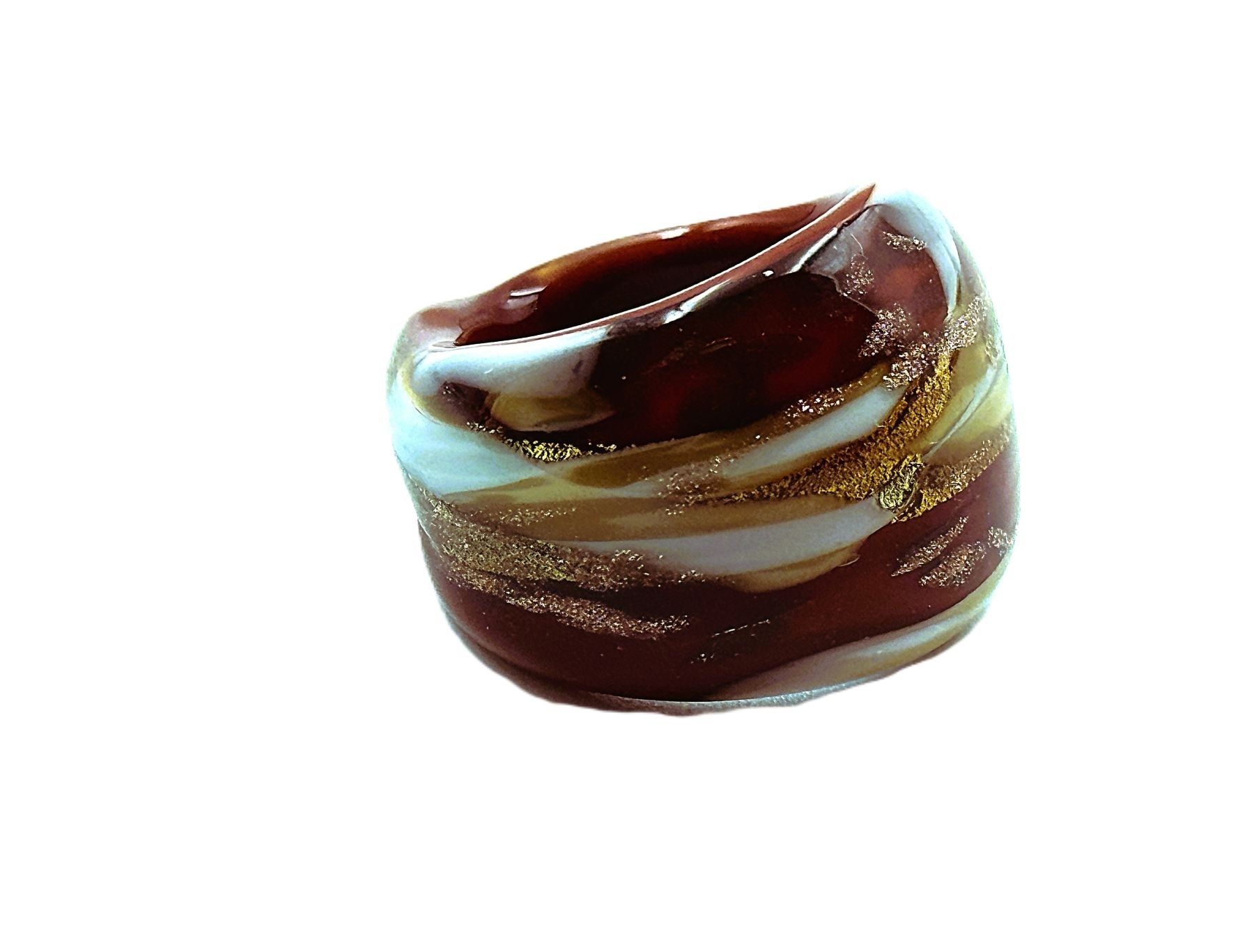 Murano Anelli: Ring Murano Glas G 52 Breite 2cm – Nuovo e nell'imballaggio originale da Oberkulm venduto da Murano-Schmuck 3
