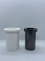 Graphit Schmelztiegel mit Keramik Schutzschild – 1 kg Set