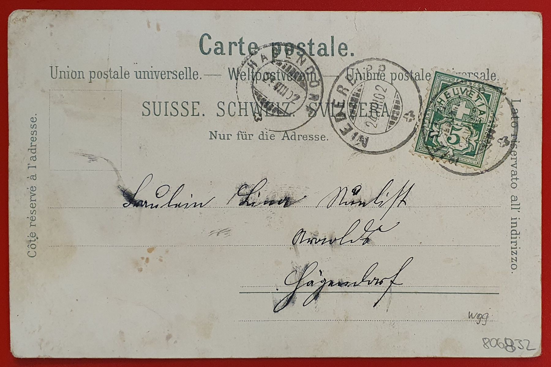 Ansichtskarten: Gruss aus Dürrmühle - Niederbipp 1902 – Gebraucht aus Kreuzlingen von Rschweiz1 1