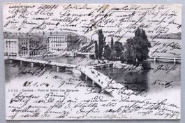 Genève - Pont et Hôtel des Bergues