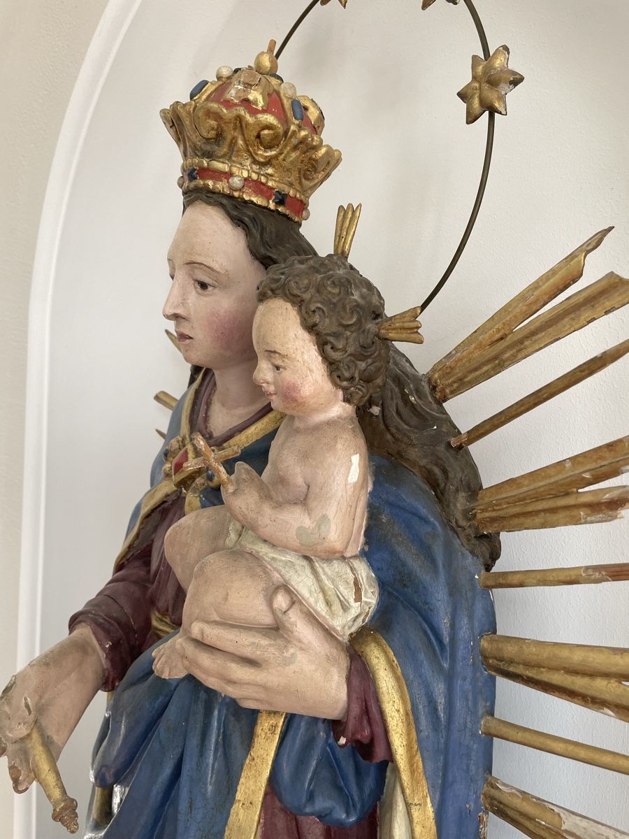 Sculture & Statue: Antike Madonna mit Kind – Usato da Siebnen venduto da Starlauf 4