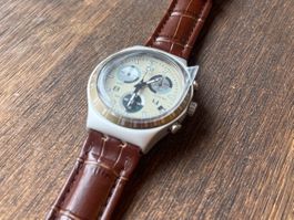 Swatch Irony Uhr YCS4007C Lederarmband