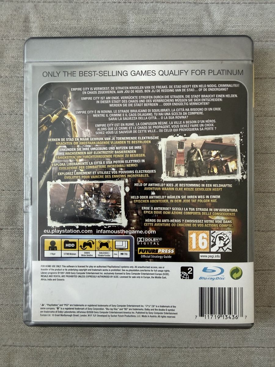 Sony Giochi: inFamous (Platinum) für PS3 – Usato da Thunstetten venduto da Virus_33 2