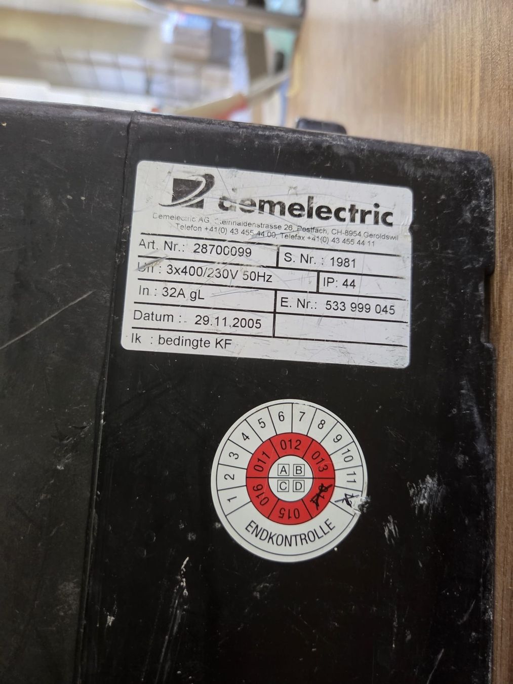 Elektrotechnik: Baustromverteiler  32 A – Defekt aus Oberhasli von Cortina 1