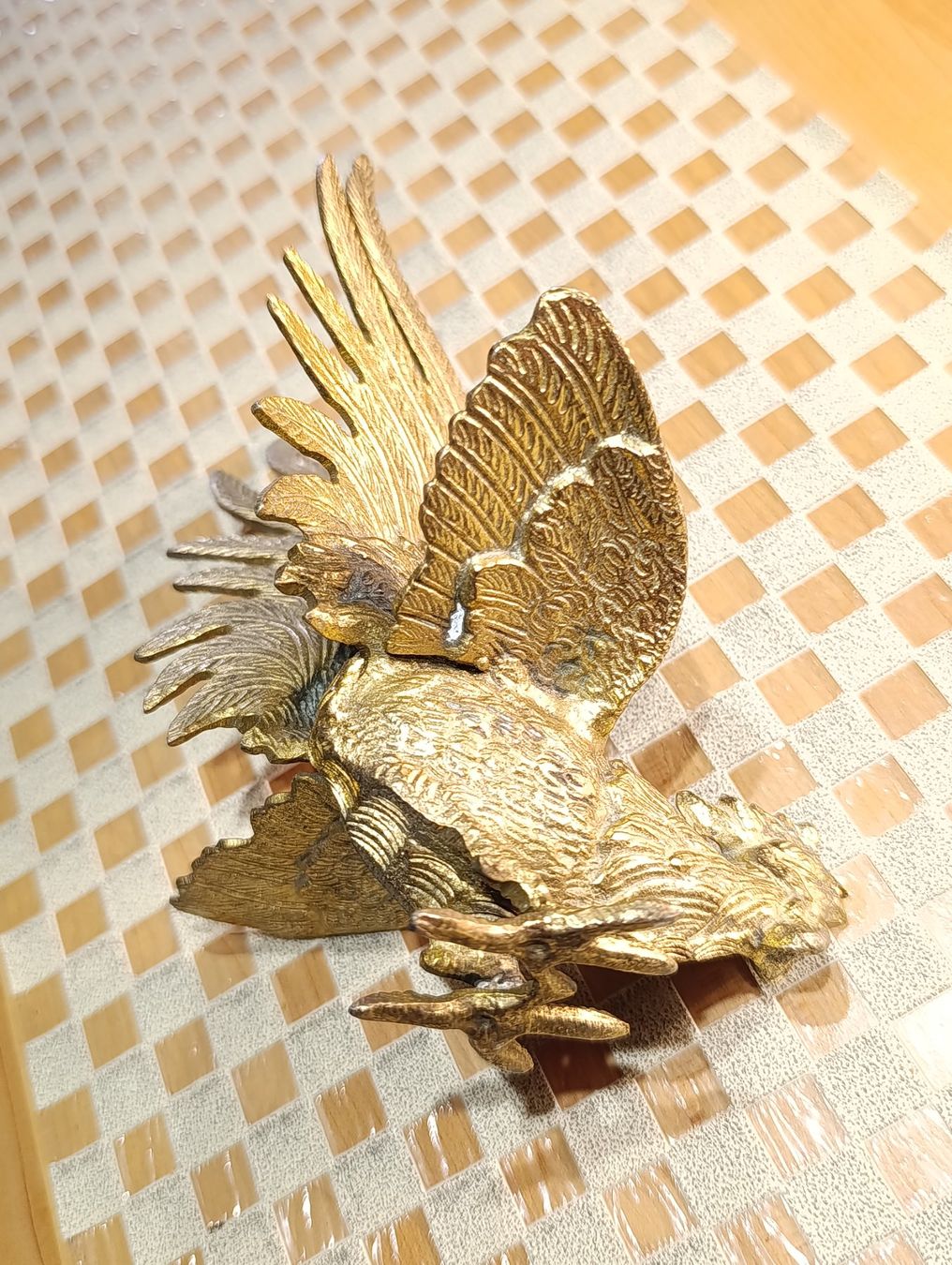 Statuette: Vintage Kampf Hahn Bronze Top Zustand – Usato da Steffisburg venduto da 1.Schmuckschatulle 3