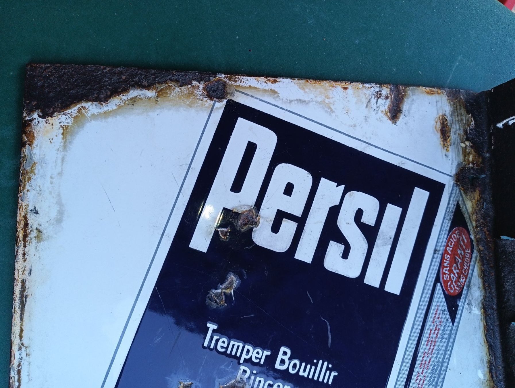 Persil Insegne: Plaque émaillée ancienne Persil - double face – Usato da Veyrier venduto da mj6_rv78 8
