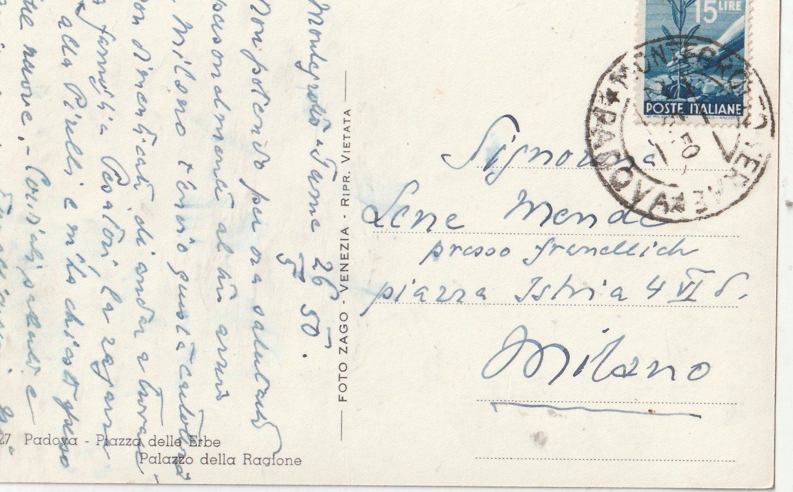 Cartoline postali: Pordoza – Usato da Lumbrein venduto da made02 1