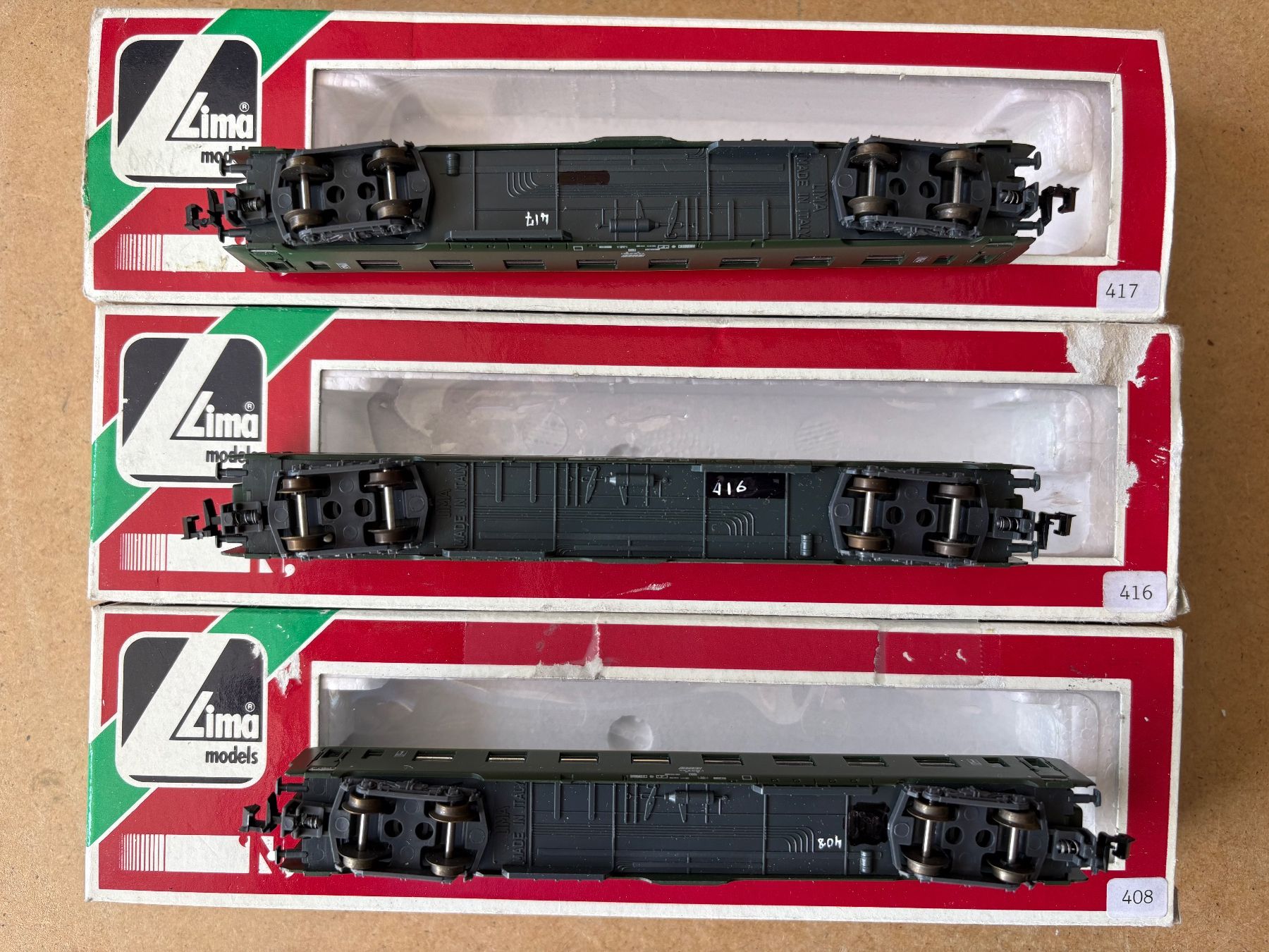 Lima Modelleisenbahnen: 3x Lima Personnenwage DEV SNCF – Neu (gemäss Beschreibung) aus Hauterive NE von eriamch 3