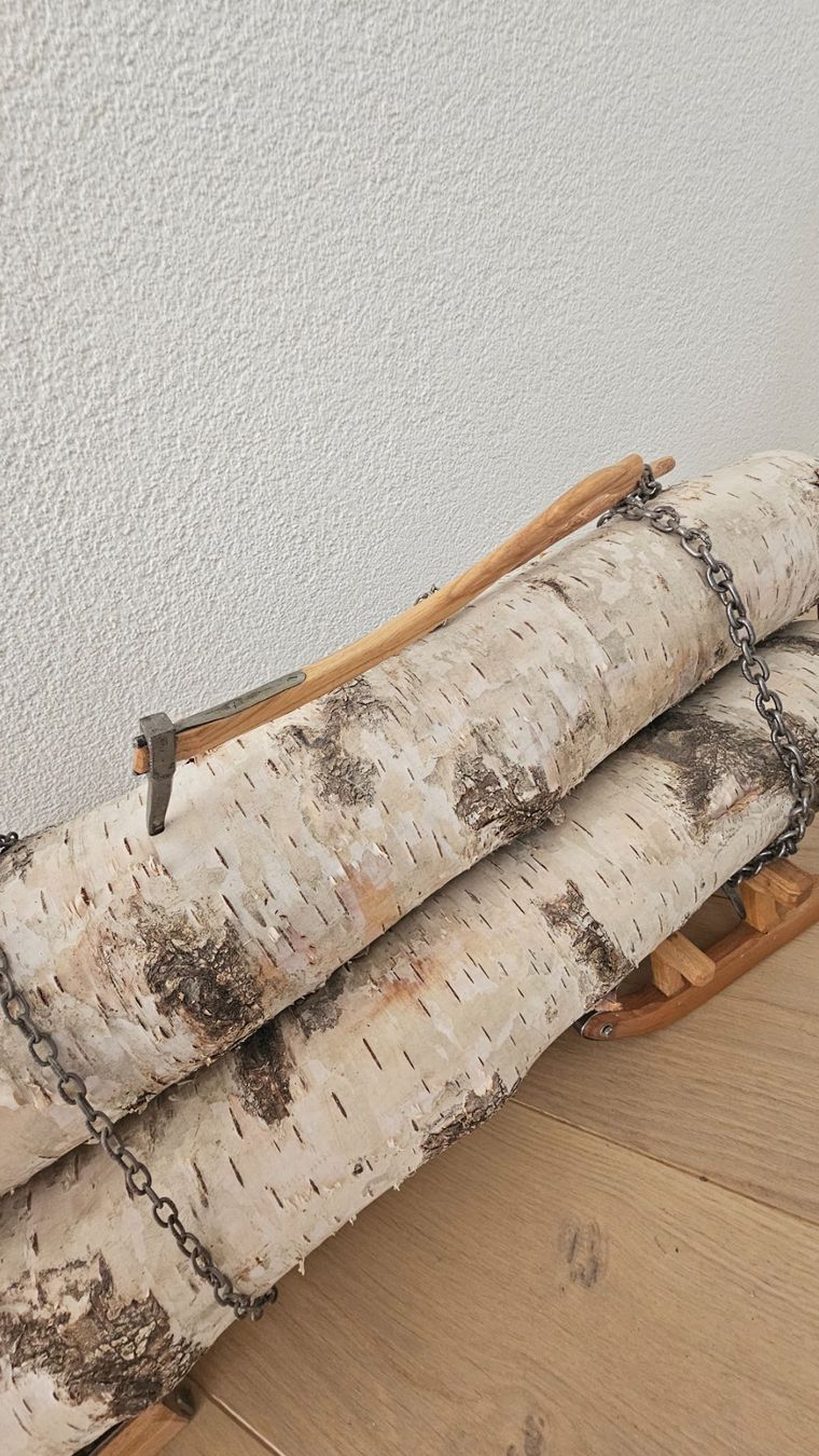 Slitta: Pferdegespann - Zugpferd mit Holzschlitten – Usato da Lostorf venduto da herbst84 6