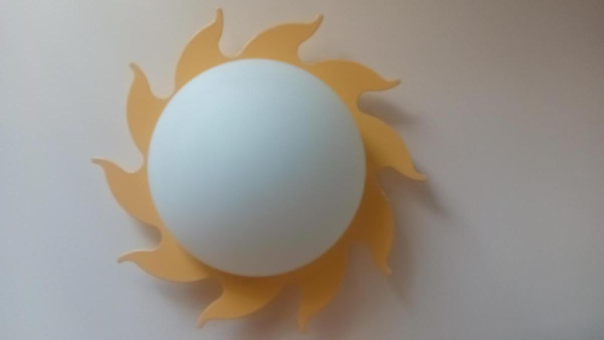 Lampade: Lampe Sonne aus Metall – Usato da Salez venduto da Robe12 4
