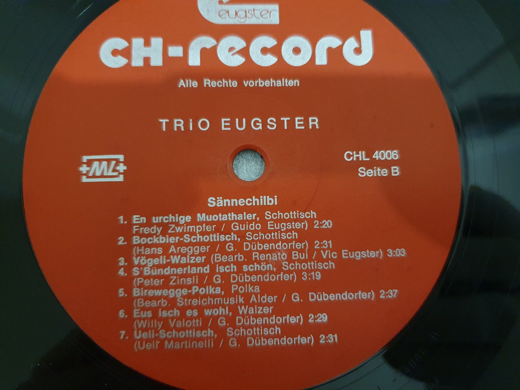 Schallplatten: Trio Eugster – Sänne-Chilbi – Gebraucht aus Uster von Vinyl-Leidenschaft 5