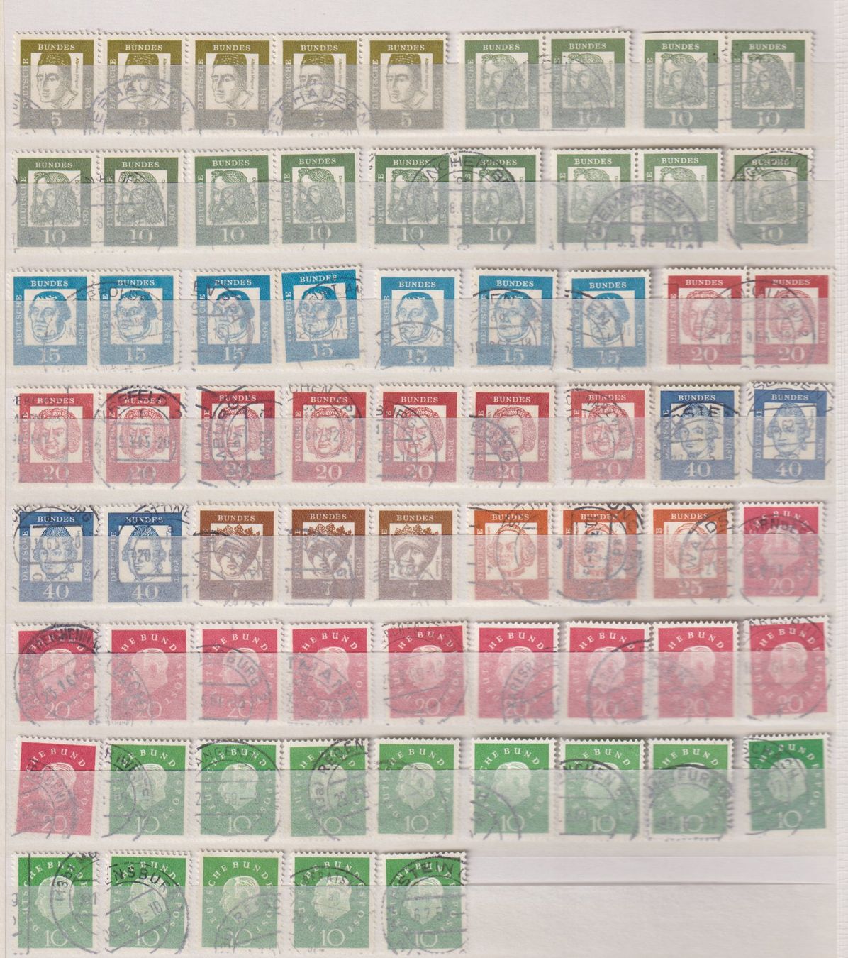 Alle Briefmarken: D-Bundespost. Grosses Lot Rundstempel – Gebraucht aus Koblenz von Boerse6 5