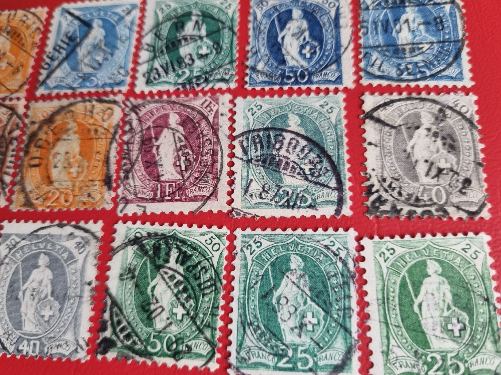 Tutti i francobolli: Sammlung Schweiz: Stehende Helvetia - ab 1.- – Usato da Heimenschwand venduto da rog_p7h9 2