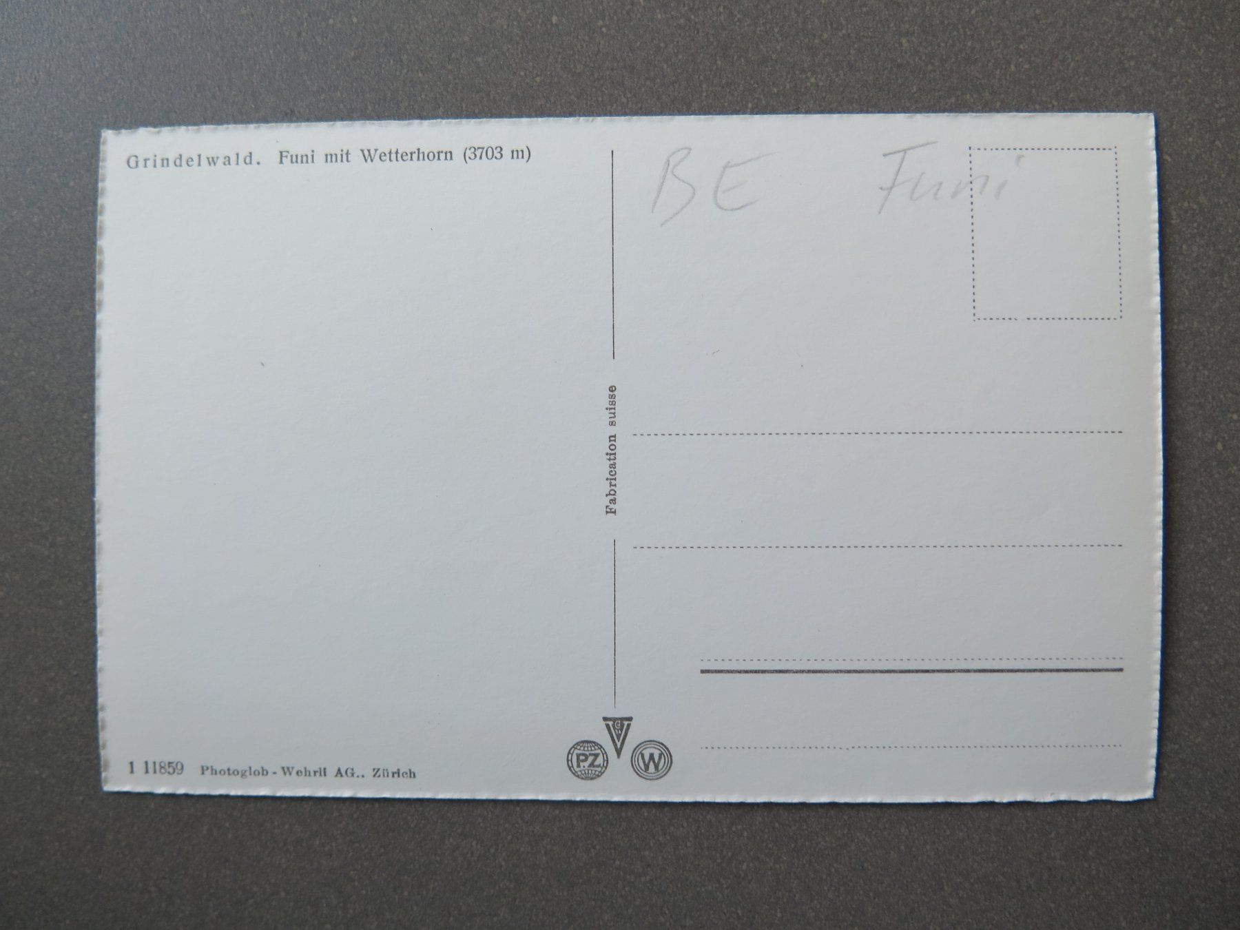 Cartoline postali: GRINDELWALD - FUNI MIT WETTERHORN – Usato da Wittenbach venduto da lipasal 1