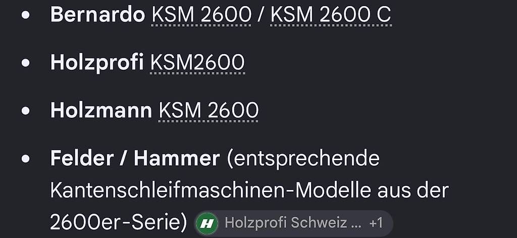 Bernardo Smerigliatrici & Lucidatrici: Schleifbänder Kantenschleifmaschine – Nuovo (secondo la descrizione) da Kerns venduto da ste_8mrs 2