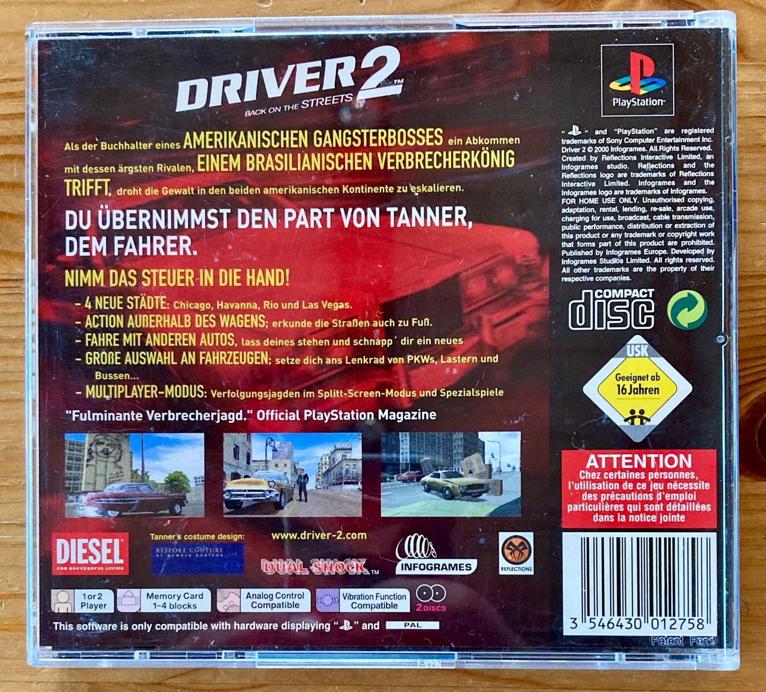 Sony Giochi: Driver 2: Back On The Streets - PS1 – Usato da Zürich venduto da Djmotionch 4
